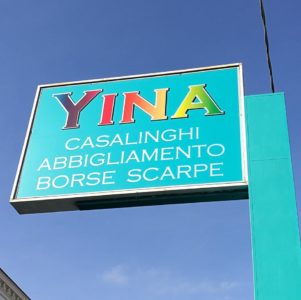Logo insegna Yina store Francavilla